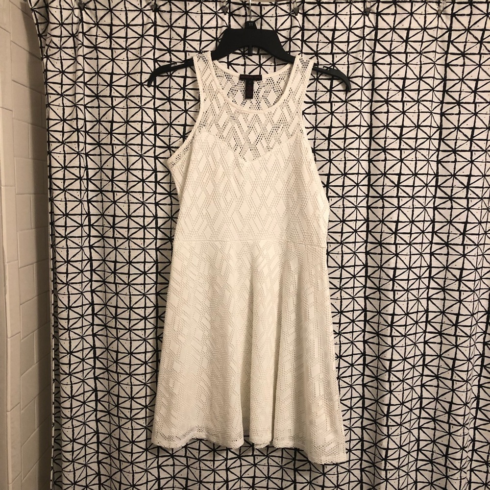 Material Girl White Summer Dress - Medium